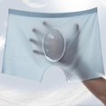 thumbnail image 4 of 6pcs Men Panties, Mens Ice Silk Boxers Seamless Sexy Underwear, Man Ultra-thin Breathable Boxer Shorts, Male Underpants, 4 of 4