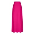 thumbnail image 6 of LEEYNEER Skirt Dress Women‘S Solid Color Pocket Elastic Waist Casual Ankle Mothers Day Gifts Clearance Items, 6 of 7