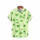 thumbnail image 5 of Ceisia Men's St. Patrick's Day Short Sleeve Shirt Clover Print Regular Straight Fit Green Turn-Down Collar Spring Summer Shirt Gift, 5 of 6