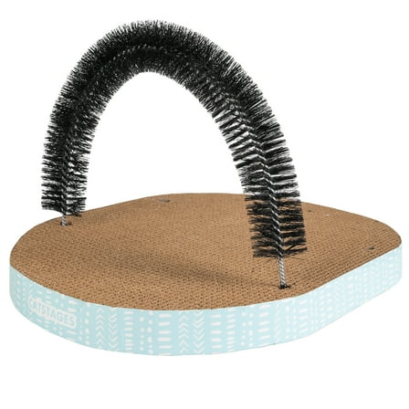Catstages Scratch & Groom Corrugated Cat Scratch Pad with Catnip