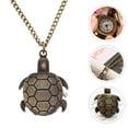thumbnail image 6 of HOMEMAXS 1pc Retro Pocket Watch Alloy Turtle Design Quartz Pocket Watch with Chain, 6 of 6