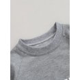 thumbnail image 5 of Canis Baby Fall Jumpsuit Leisure Long Sleeve Round Neck Alphabet Bodysuit, 5 of 9