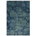 thumbnail image 1 of Tapis Contemporain Abstrait en Laine Fait Main Bleu, 1 of 3