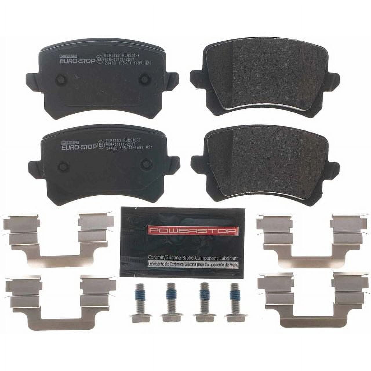 Power Stop Rear Euro-Stop ECE-R90 Certified Brake Pad ESP1333