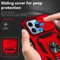 thumbnail image 3 of iPhone 11 Pro Case,Dteck Shockproof Rubber Rugged Case Hybrid Hard Ring Holder Kickstand Slide Camera Lens Protector Cover for Apple iPhone 11 Pro,Red, 3 of 8