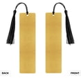 thumbnail image 2 of Kdxio Gold Shiny Print Metal Tassel Bookmarks,Perfect Gift for Art Lovers and Bookworms Metal Bookmarks for Women, 2 of 8