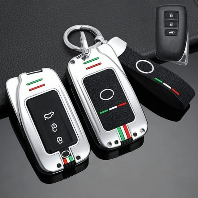 Car Key Fob Cover Case Protector Zinc Alloy Silicone Car Fob Case Cover Bag For Lexus GS RX IS ES RC 200 250 300