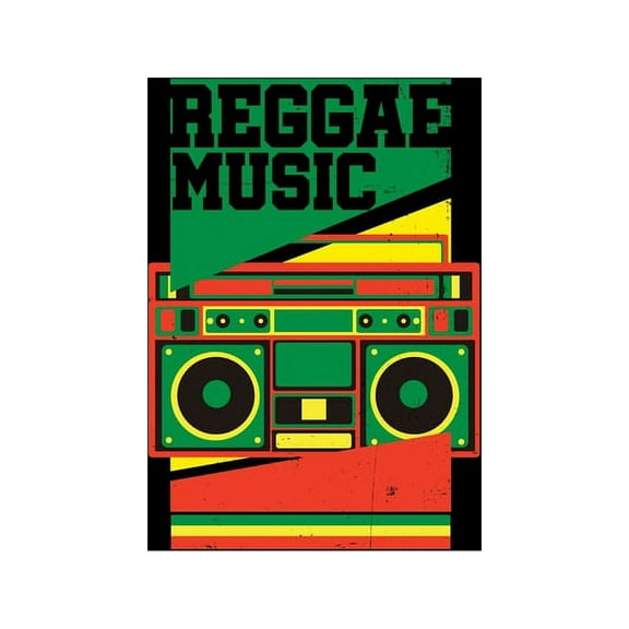 Reggae Music : Gift idea for reggae lovers and jamaican music addicts. 6 x 9 inches - 100 pages (Paperback)