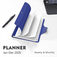 thumbnail image 2 of 2026 Planner - Academic Weekly & Monthly Planner 2026 with Monthly Label,6.7" x 8.7", Jan. 2026 - Dec. 2026, Daily Planner with Pen Holder, Perfect for School & Office Schedule, 2 of 8