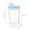 Blue-659, variant on Large Food Storage Container with Airtight Lid, 5l Clear Plastic Grain Storage Bin for Rice, Pasta & Dry Goods, Kitchen Pantry Organization for Flour, Sugar, Cereal & Baking Ingredients