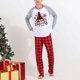 thumbnail image 1 of Conjunto de pijamas navideños, conjunto de pijamas navideños, pijamas redondos, conjunto a juego, pijamas navideños familiares, acabado de lujo, 1 of 7