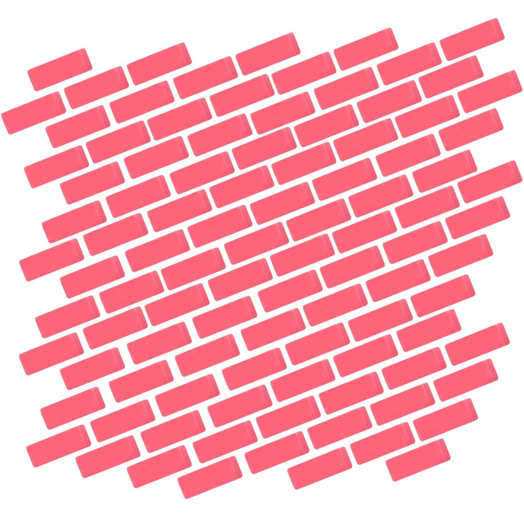 100 pack 5 Large Latex Free Pink Erasers for Writing, Note taking 500 Erasers Total