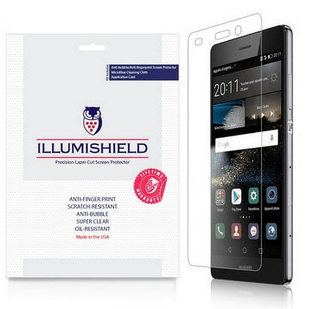 iLLumiShield Screen Protector w Anti-Bubble/Print 3x for Huawei P8 Lite