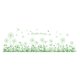 thumbnail image 1 of Un conjunto de pegatinas de pared de diente de león verde, pegatina de pared, decoración de pared para dormitorio, sala de estar, oficina JAMW Sencillez, 1 of 5