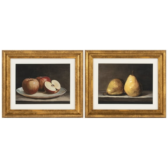 My Texas House Still Apples & Pears Framed Art 2pc Set 12x10