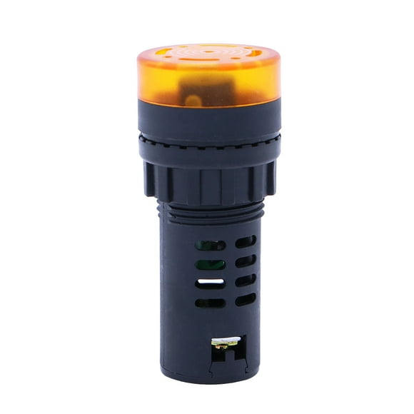 Miangastore Industrial LED Signal Light with Buzzer Alarm Yellow Color Easy to Carry for Safe Use 24V