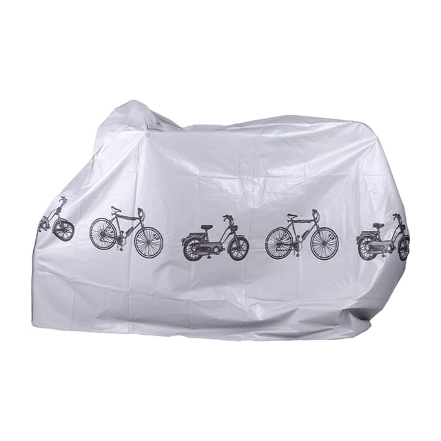 Cubierta de lluvia para bicicleta, cubierta antipolvo para bicicleta, impermeable, útil y duradera, cubierta de almacenamiento para bicicleta de carre Fino 230g Gris