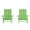 Lime Green, variant on Flash Furniture Charlestown Poly Resin Adirondack Chair - Mahogany - All Weather - Indoor/Outdoor - Set of 2