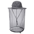 thumbnail image 1 of Protector Facial de Malla para Sombrero con Máscara Antimosquitos, IC ICLOVER, Abeja, Mosquito, Sombrero para el Sol Resistente a Insectos, Sombrero de Safari sin Protección UV para Viajar, Acampar, Gris, 1 of 12