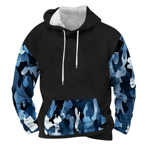 Black Hoodie For Men 2025 Jean Hoodie Distressed Fall Hoodies Long Hoodies Cotton Lightweight Hoodies Cotton Young Adult Fashion