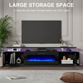 thumbnail image 6 of VANACC 80" Fireplace TV Stand with 40" Electric Fireplace for TVs up to 90" , Black, 6 of 10