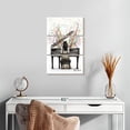 thumbnail image 2 of Elephant Stock Grand Piano Solo Wall Art - Vertical Multi Panel Canvas - Living Room Wall Decor - Music Multi Panel - White And Gray Decor By Ashvin Harrison - 14" x 23", 2 of 4