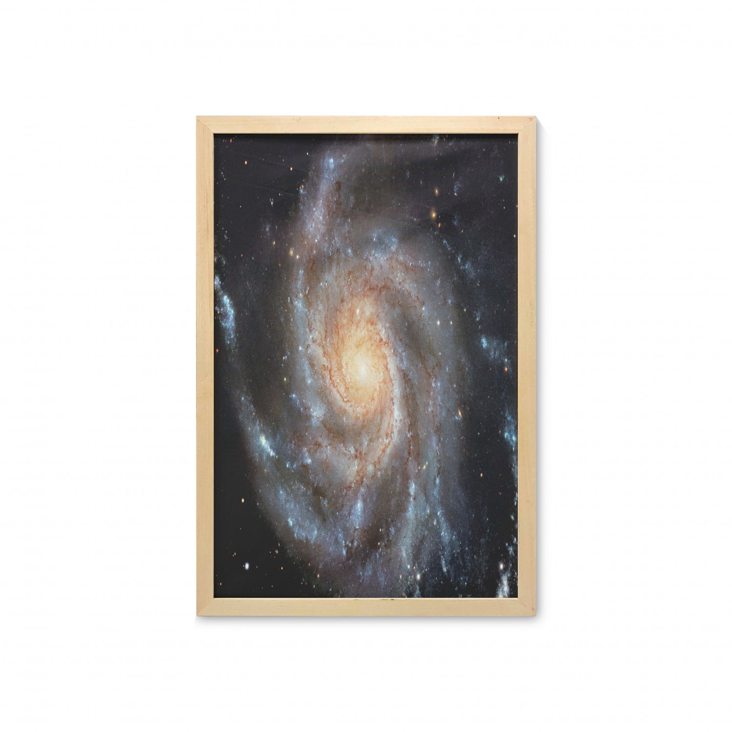 Galaxy Wall Art with Frame, Stars in Galaxy Spiral Planet Outer Space ...