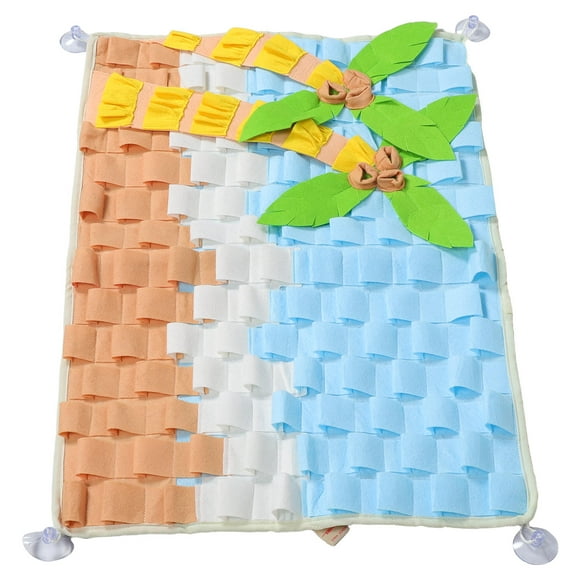 BRIGHTFUFU Dog Snuffle Mat Pet Foraging Mat with Nose Work Features and Durable Polyester Material