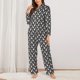 thumbnail image 2 of Balery Bowling Pins Conjunto de Pijama con Estampado para Mujer, Conjunto de Dos Piezas con Manga Larga, Ropa de Dormir Suave con Bolsillos, Pijamas Cómodos-X-Large, 2 of 7
