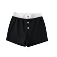 thumbnail image 2 of Timegard Shorts for Women High Waisted Button Color Block Lightweight Summer Comfy Casual Loose Shorts, 2 of 4