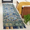 thumbnail image 2 of SAFAVIEH Blossom Abram Geometric Runner Rug, Navy/Green, 2'3" x 20', 2 of 12