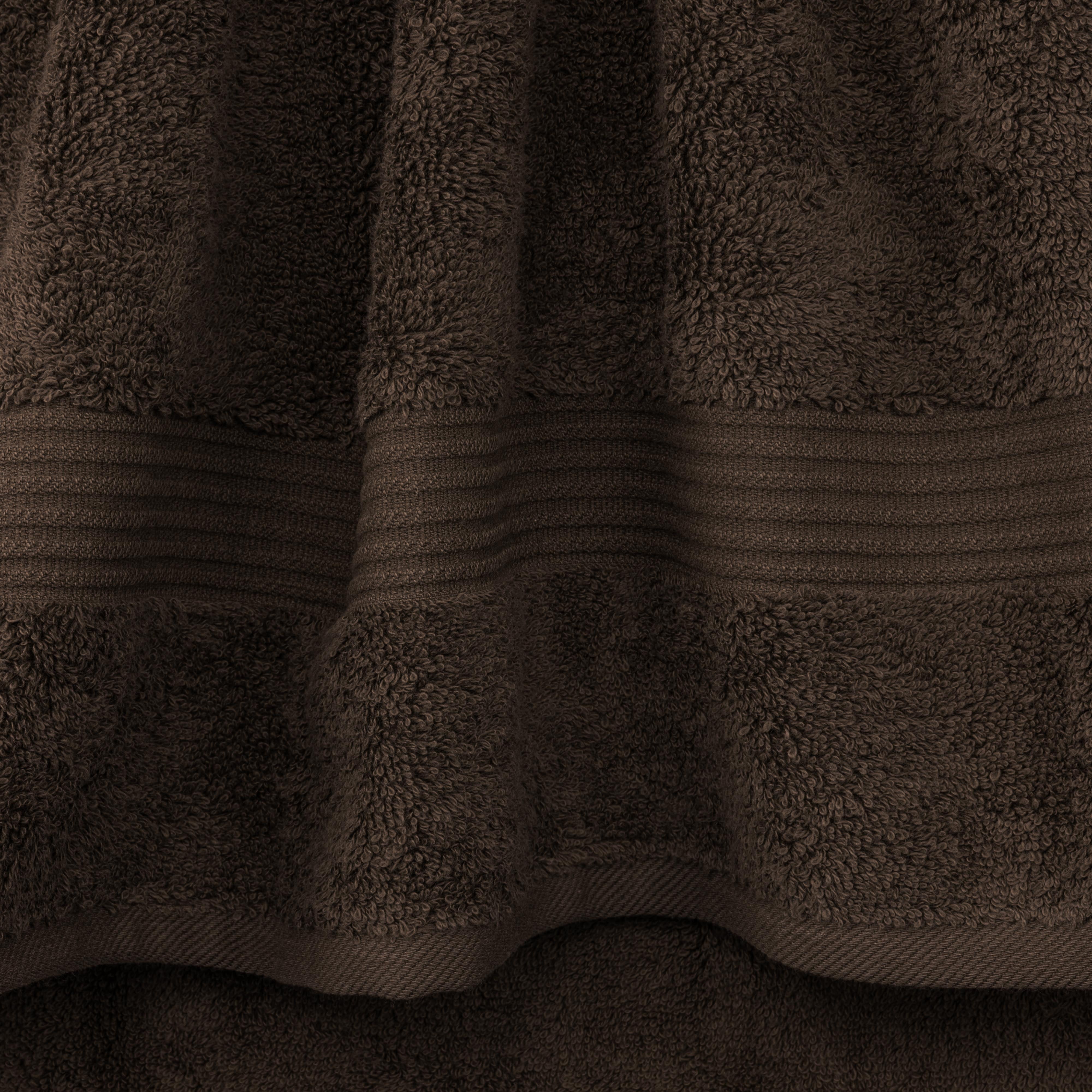 Cotton Paradise 100% Cotton Turkish 4 Piece Hand Towel Set, Soft Absorbent Face Towels Clearance Set, Brown
