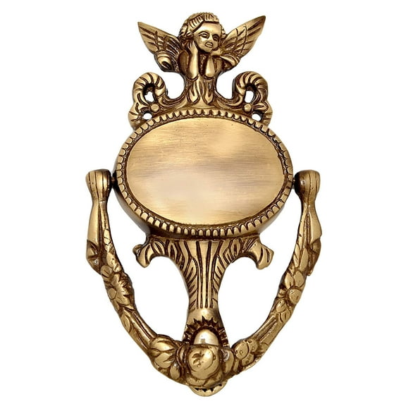 ESPLANADE Guardian Angel Door Knocker - Gate Knocker - Door Accessories | Door Decor | Home Decor | Brass - 7.5" Inches