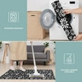 thumbnail image 6 of Black Daisy Flower White Blooms Pattern Kitchen Rugs Sets Of 3,Kitchen Runner Rugs Non Skid Washable,Decorative Kitchen Floor Mats for Kitchen,Sink,Laundry,17"x30"+ 17"x47" + 17"x59", 6 of 6