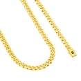 Nuragold 10k Yellow Gold 7.5mm Royal Monaco Miami Cuban Link Chain