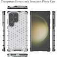 thumbnail image 4 of Clear Case for Samsung Galaxy S24 Ultra (Not S24), Non-Yellowing Anti-Scratch Back Slim Honeycomb Shockproof Phone Bumper Cover Case for Samsung Galaxy S24 Ultra Transparent White, 4 of 16