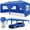 Blue, variant on Spaco 10'x20' EZ Pop Up Canopy Outdoor Portable Party Folding Tent with 6 Removable Sidewalls + Carry Bag + 4pcs Weight Bag