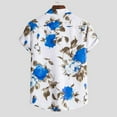 thumbnail image 5 of POTETI Men Summer Shirts Beach Hawaiian Tropical Short Sleeve Casual Button Down Shirt Tops, 5 of 9