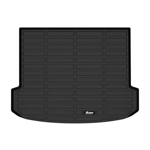 Ikon Motorsports 3D TPE Trunk Mat Compatible with 2023-2025 VinFast VF8 Custom Fit All Weather Protection Heavy Duty Rear Trunk Tray Cargo Liner Protector Black
