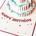 thumbnail image 4 of Tarjeta de cumpleaños, tarjetas de felicitación 3D emergentes para pastel de feliz cumpleaños, tarjetas desplegables con sobre (pastel de cumpleaños), 4 of 5