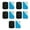 5 pieces black 5 pie, variant on Adhesive Metal Sheet Magnetic Mount Secure Phone Grip Dashboard Phones Holder Simple Installation for Car Phone Holders