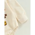 thumbnail image 6 of Wassery Infant Baby Girls Halloween Costume 6M 12M 18M 24M Newborn Girl Jumpsuit Long Sleeve Round Neck Letters Pumpkin Print Pullovers Bodysuit Fall Casual Clothes 0-24M, 6 of 8