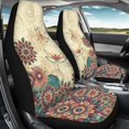 thumbnail image 4 of XYZCANDO Comfortable Car Seat Covers Auto SUV Van, Anti-Scratch Elastic Carseat Covers 2pcs Polyester Dragonfly Flowers Pattern, 4 of 10