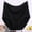 Black, variant on Women's Triangle Brief Solid Color Plus Size High Waisted Lightweight Cotton Panties Ladies Stretch Comfortable Breathable Underpants Orange 4XL