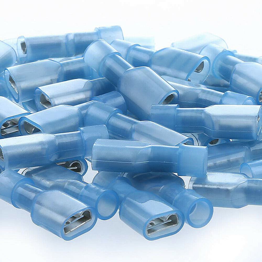 100X Electronics & Auto 16-14AWG Insulated Female Spade Terminal Quick Connector 