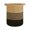 Khaki black, variant on Lynono Co.,Ltd Spacious Braided Cotton Clothes Hamper With Comfortable Handles For Storage