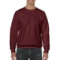thumbnail image 1 of Gildan Chandail Molletonné à Col Rond pour Homme, Style G18000, Bordeaux, Très Grand, 1 of 5