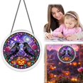 thumbnail image 3 of Ciozy Halloween Ghost Acrylic Puzzle Sun Catcher, DIY Acrylic Window Hanging Decor, Spooky Cute Sun Catcher Ornament for Home Garden Patio Wall Decoration, 5.9 Inch, 3 of 6