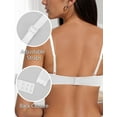 thumbnail image 5 of Aivtalk Womens Bra One Fab Fit Full Coverage T-Shirt Bra Plus Size Smoothing Comfort Lingerie Lightly Lined Cups up to H Dreamwire Push Up Underwire Bra White 80B, 5 of 7