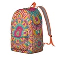 thumbnail image 2 of Boho Tribal Backpack, Waterproof and Spacious Featuring Mandala Zen and Exotic Patterns, 2 of 5